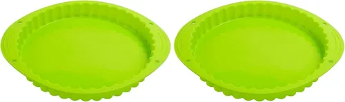 Vista 9 de Webake Tarta de silicona para tartas/sartén para flan de 9.5 pulgadas, molde antiadherente para pastel de pizza