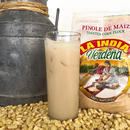 Vista 6 de La India Verdena Pinole de Maíz Tostado 100 Natural