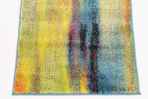 Vista 9 de Unique Loom colección Lyon - Alfombra abstracta y moderna, Polipropileno, Azul (multi/blue)