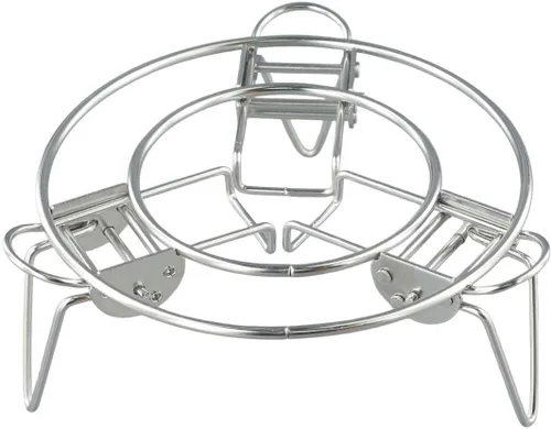 Vista 2 de Adjustable for Stainless Steel Steamer Rack, 304 for Heavy Duty Pot Insert with Foldable Feet, 6.3-9.6 Inch Expandable Steam Tray for Pressure
