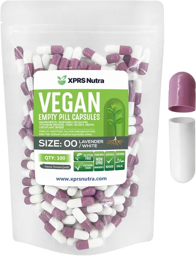 Vista 14 de XPRS Nutra Cápsulas vacías de tamaño 00 – 100 cápsulas veganas vacías – Pastillas vacías vegetarianas – Relleno de cápsulas vegetales DIY