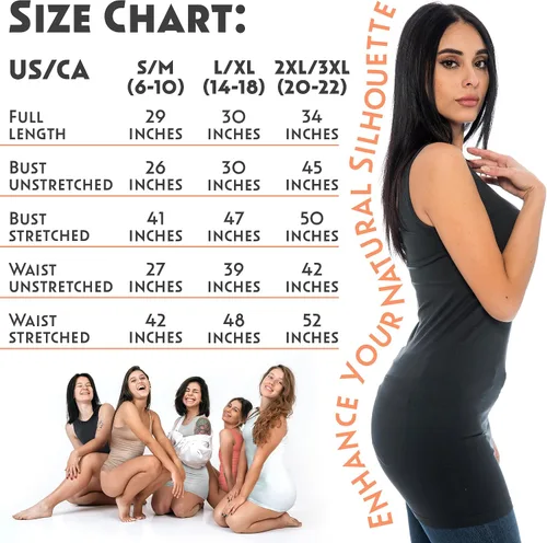 Vista 6 de UNIQUE STYLES ASFOOR Camisetas sin mangas para mujer, camisetas sin mangas extra largas para mujer