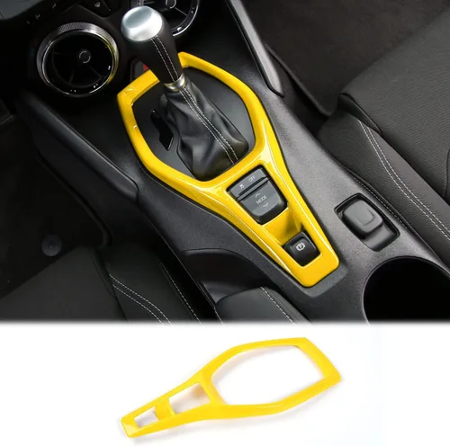 Vista 8 de CheroCar Gears - Adhesivo decorativo para panel de cambio, para Chevrolet Camaro 2016+, accesorios de decoración interior (fibra de carbono 1)..