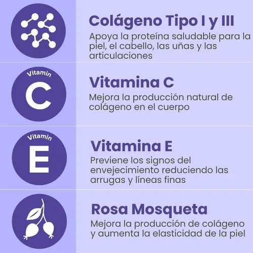 Vista 3 de Sanar Naturals Pastillas de colágeno con vitamina C, E - Apoya la salud del cabello, las uñas, la piel, las articulaciones y los huesos. Suplemento