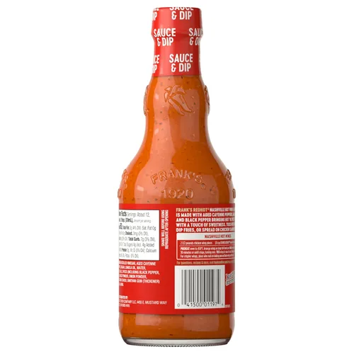 Vista 11 de Frank's RedHot Salsa de alas picantes Nashville, 12 onzas líquidas