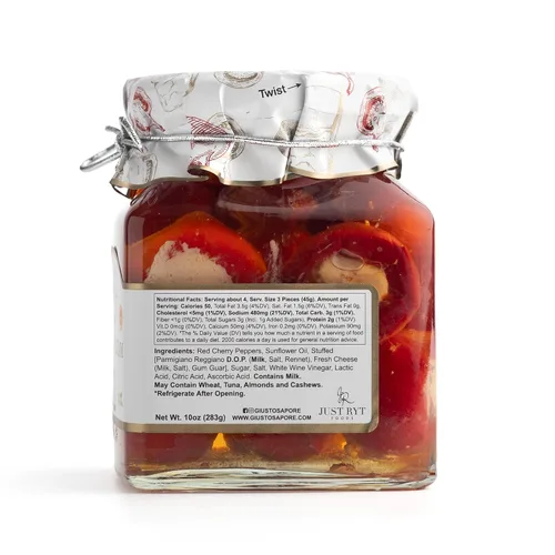 Vista 2 de Giusto Sapore Pimientos rellenos con crema de parmigiano 10oz - Paquete de 6