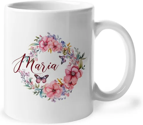 Vista 9 de Taza personalizada para amantes de los girasoles con nombre, regalos personalizados para amantes de las flores, taza de café de cerámica