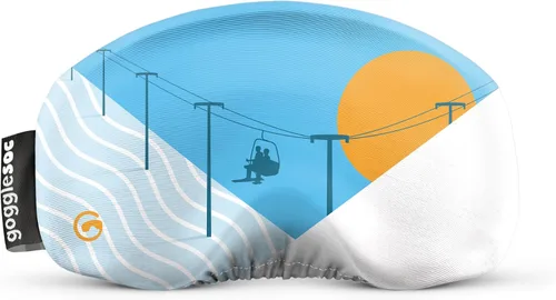 Vista 26 de GOGGLESOC - Funda protectora de microfibra para gafas, esquí, snowboard Made from Recycled Plastic Bottles, Lens Cloth, Lens Protection, Universal