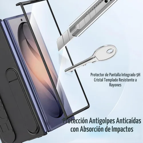 Vista 2 de Funda para Samsung Galaxy Z Fold 8 Ultra Protect con soporte de pulsera, pantalla integrada y protección de lente a prueba de golpes, protección