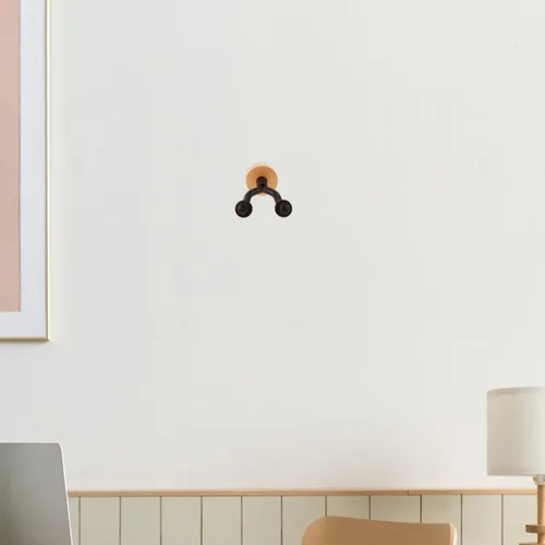 Vista 7 de ibasenice Gancho de pared para guitarra de madera, fácil instalación sin taladro, para guitarras eléctricas y bajas, soporte de madera resistente