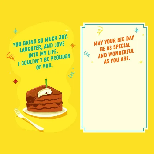 Vista 7 de Prime Greetings Tarjeta de cumpleaños para hijo, fabricada en Estados Unidos, ecológica, cartulina gruesa con sobre premium de 5 x 7.75 pulgadas