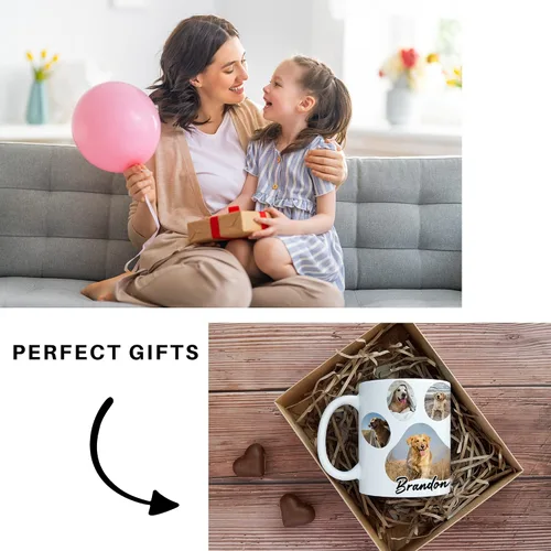 Vista 7 de Taza personalizada para perro, mamá, papá, amante de las mascotas, taza de café personalizada, tazas conmemorativas de cerámica novedosas con foto