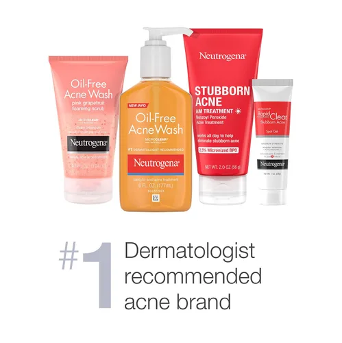 Vista 3 de Neutrogena Exfoliante facial diario todo en 1 para exfoliar y tratar el acné, tratamiento de acné con ácido salicílico, 4.2 onzas líquidas