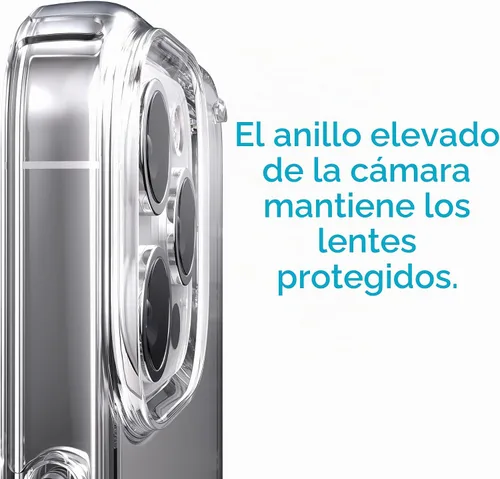 Vista 3 de Speck Funda MagSafe para iPhone 13 Pro, protección contra caídas y cámara, funda transparente para teléfono, compatible con carga inalámbrica