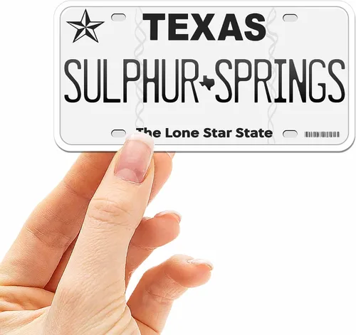 Vista 40 de Calcomanía para placa de matrícula de Texas, elige entre más de 50 ciudades de TX, calcomanía para parachoques de Texas para automóvil, calcomanías