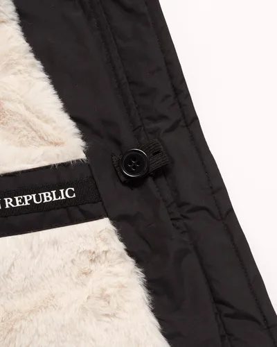 Vista 4 de URBAN REPUBLIC Abrigo de invierno para niñas, chaqueta Anorak pesada con forro Sherpa (4-16)