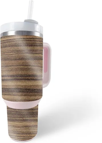 Vista 18 de MightySkins - Vaso con purpurina brillante compatible con Stanley The Quencher H2.0 FlowState de 40 onzas, Crazy Tikis, acabado protector y duradero