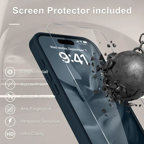 Vista 214 de Funda para Google Pixel 10 Pro XL, cubierta magnética mate, color negro Fit for MagSafe, Screen Protector included, Shockproof Military Grade