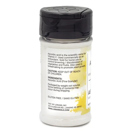 Vista 3 de LorAnn ácido ascórbico (vitamina C), 3.4 onzas