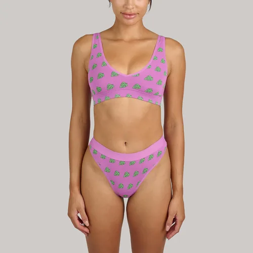 Vista 4 de MeUndies Tanga de algodón elástico para mujer - Bragas cómodas - Tela exclusiva de Tienda
