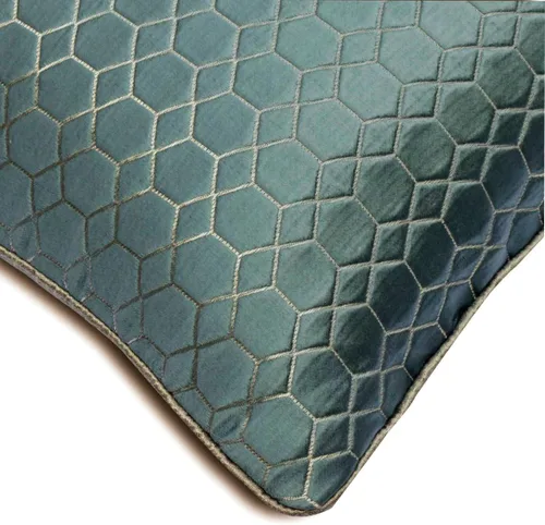 Vista 29 de The HomeCentric Funda de almohada con cremallera, funda de cojín azul de 12 x 12 pulgadas, funda de cojín de algodón bordado para sofá, diseño