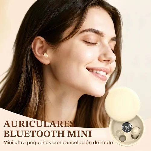 Vista 7 de Mini auriculares invisibles Bluetooth 5.4, auriculares con cancelación de ruido 2025 para dormir, cómodos mini auriculares inalámbricos para dormir