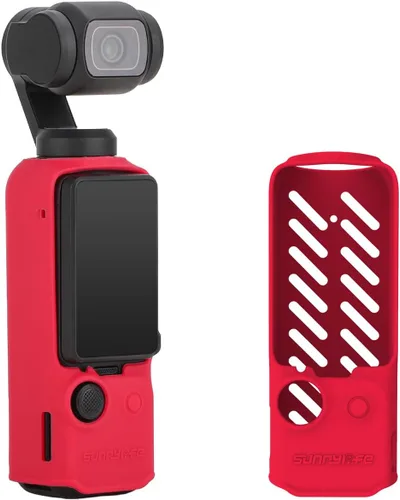 Vista 8 de Funda protectora para DJI Osmo Pocket 3, Funda de silicona Bolsillo 3 Funda de cámara Protector de piel (negro)