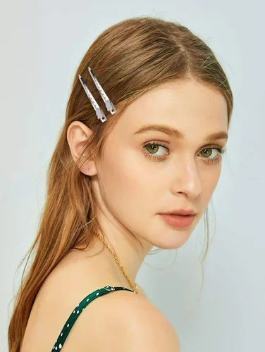 Vista 5 de Hedume Paquete de 200 pinzas para el pelo con agujeros, 3.5 pulgadas de metal inoxidable para rizos de cocodrilo para salón y mujeres y niñas