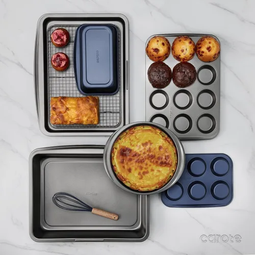 Vista 5 de CAROTE 49pcs Pots and Pans Set, Nonstick Cookware Set with Bakeware
