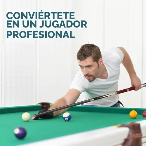 Vista 6 de HomeSeason Carbon Fiber Pool Cue 58" with Leather Bag Extender Extension Rod Professional Pool Stick 4-Layer Tip Low Deflection Cue Stick, 3 *
