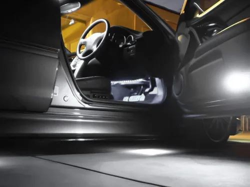 Vista 5 de x xotic tech 2 lámparas LED de cortesía para puerta, sin errores, ajuste original compatible con Lexus IS ES GS LS o Toyota Sienna Camry 4Runner