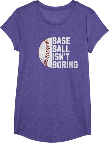 Vista 20 de Camiseta Baseball Isn't Boring, Negro