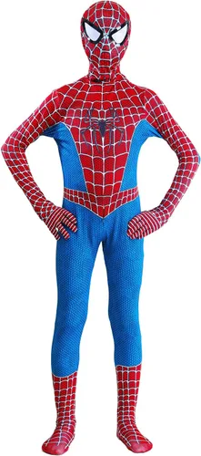 Vista 3 de JINGFENG Disfraz de superhéroe para niños, Halloween, Navidad, regalo de cumpleaños