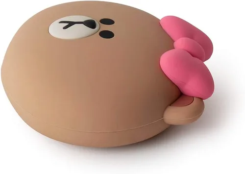 Vista 5 de Line Friends CHOCO - Bolso pequeño de silicona para monedero, color beige