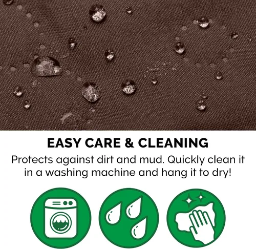 Vista 10 de Furhaven - Funda acolchada impermeable para muebles de sala de estar para perros y gatos, con diseño de patas, protector con reverso antideslizante