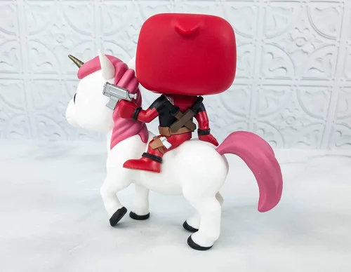 Vista 6 de Marvel Funko POP! Rides Deadpool on Unicorn - Figura de vinilo exclusiva #36