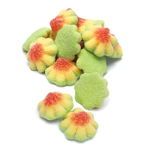 Vista 3 de Fruidles Sour Flowers Gummy Candy, deliciosas gomitas de sabores de frutas recubiertas de azúcar (1 libra)