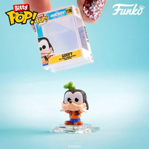 Vista 6 de Funko Bitty Pop! Disney - Minnie, paquete de 4 – Minnie Mouse (vestido rojo), pato margarita, pato Donald y una figura misteriosa sorpresa – 0.9
