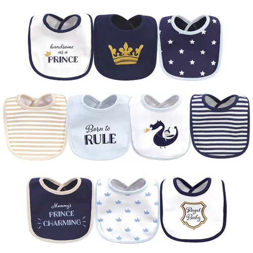 Vista 16 de Hudson Baby Baberos unisex de algodón para bebé, nube rosa, talla única (paquete de 2)