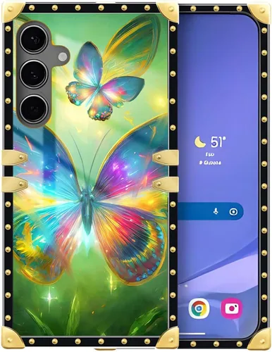 Vista 172 de Funda compatible con Samsung Galaxy S10 4G, TPU suave de lujo y parte trasera de policarbonato duro para niñas y mujeres, funda protectora a prueba
