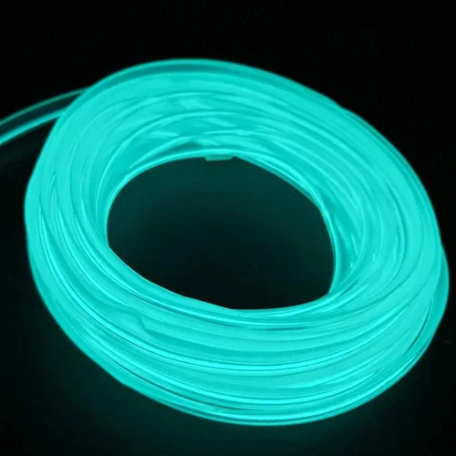 Vista 2 de Cable electroluminiscente USB para decoración de automóvil, kit de tiras de luces de neón portátiles