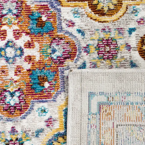 Vista 3 de SAFAVIEH Aria Collection - Alfombra de área de 3 x 5 pies, color beige y multicolor, no desprende pelusa y fácil de limpiar, ideal para dormitorio