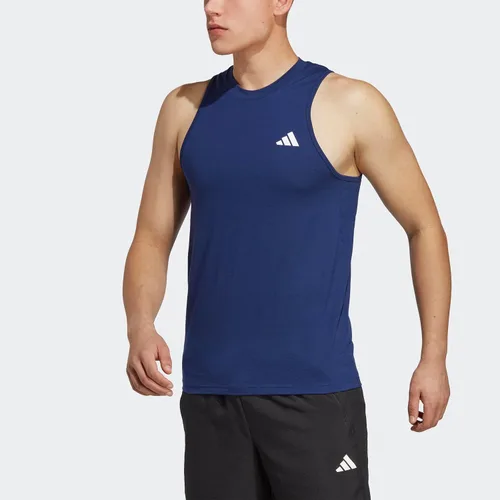 Vista 4 de Adidas Camiseta sin mangas con logotipo de Training Essentials Feel Ready para hombre