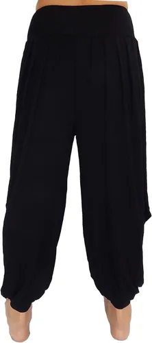 Vista 5 de Pantalones holgados con cintura elástica y harem Aladdin para mujer