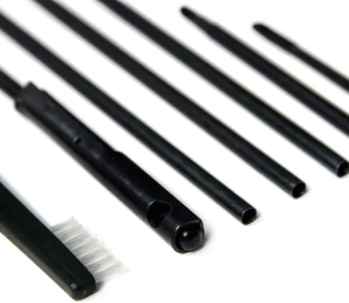 Vista 4 de GUGULUZA Kits de limpieza de pistola de rifle para 0.22 cal/0.219 in y .30cal/0.300 in, cepillo de metal limpiador portátil de rifle con bolsa