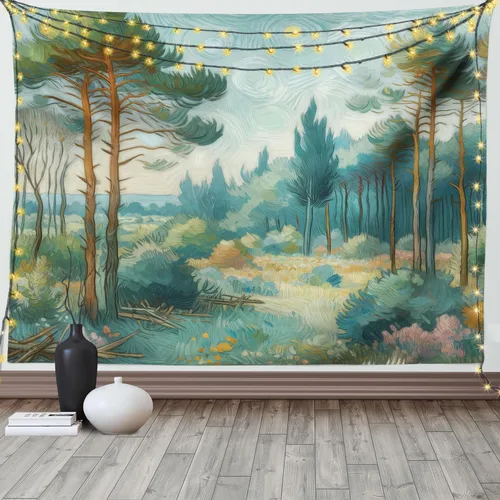 Vista 161 de Ambesonne Tapiz de arte afro, hombre negro fuerte con una corona de trazos impresión de pintura moderna, decoración de tela para colgar en la pared