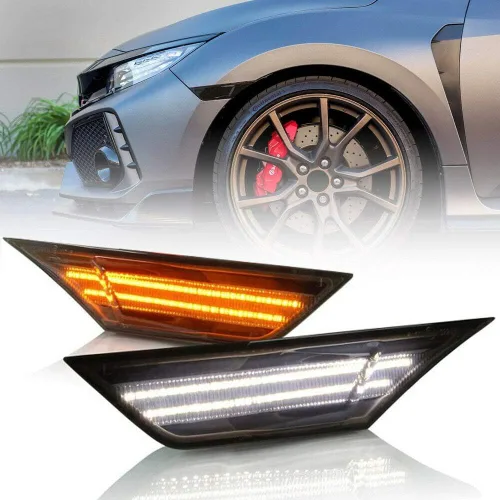 Vista 7 de Luces de posición NSLUMO delanteras de LED para Honda Civic OEM#H02551127N