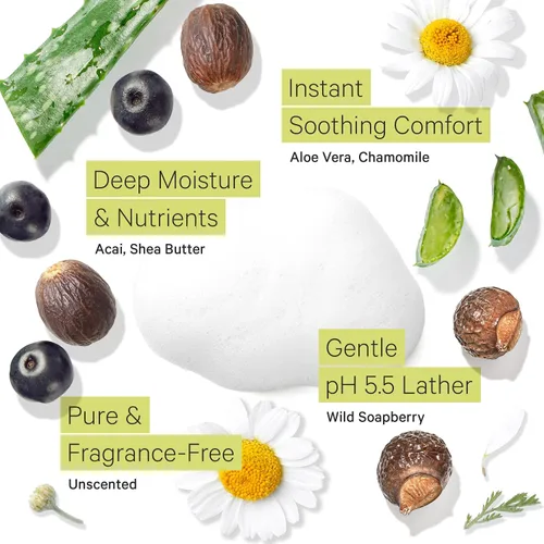 Vista 5 de Tree to Tub Hidratante facial hidratante para piel seca y sensible y piel sensible lavado facial para piel seca - Limpiador facial suave hidratante