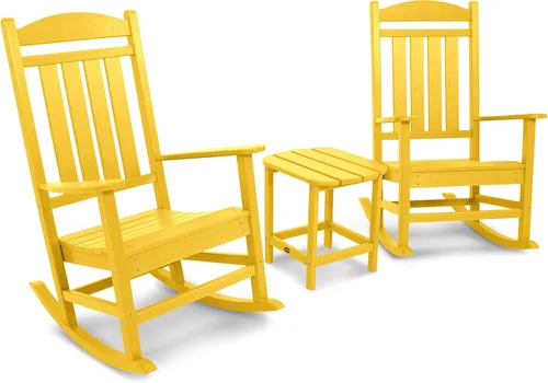 Vista 7 de POLYWOOD Juego de 3 piezas Presidential Rocker Aruba