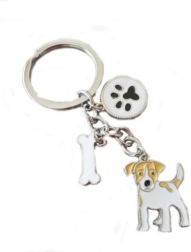 Vista 31 de Llavero para perro, lindo llavero de perro para mascotas, mini llavero de metal